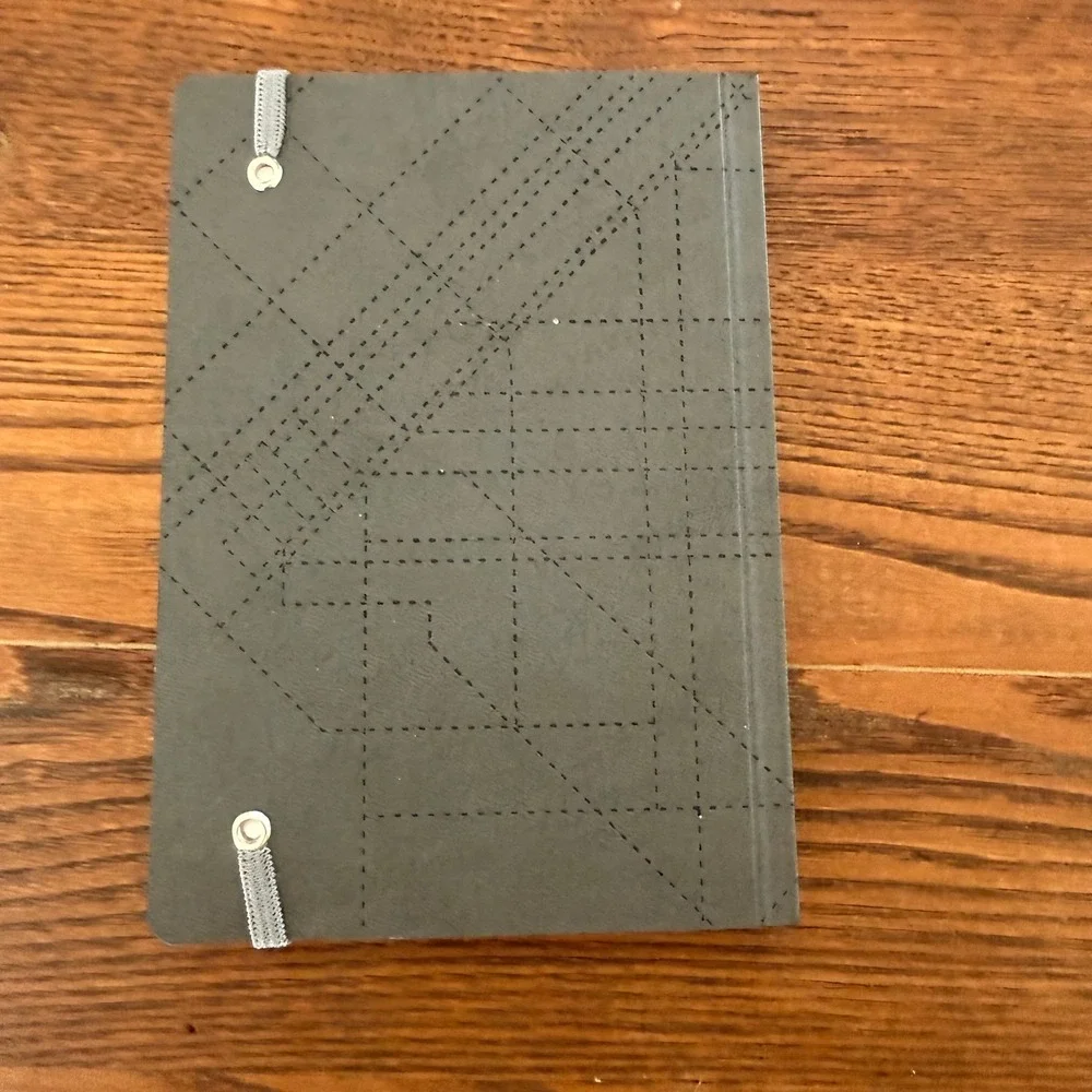 Uber Branded Notebook Journal‎ Gray Map City Design Elastic Band